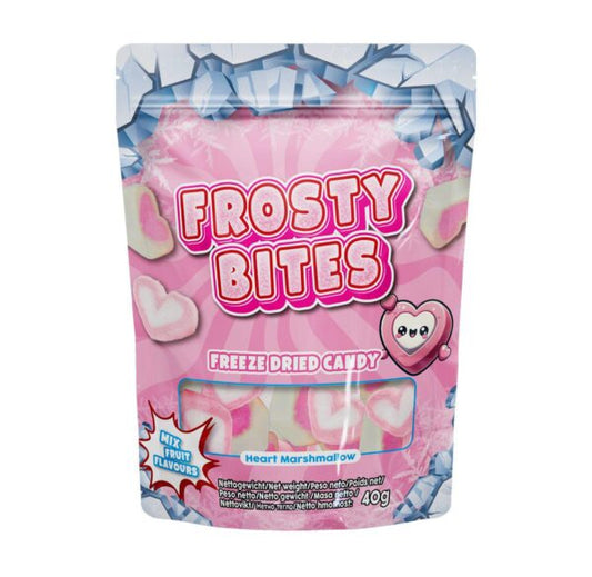 Frosty Bites liofilizēti zefīri Heart Marshmallow